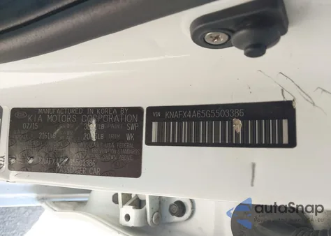 2016 Kia Forte Lx из США, поврежденный, VIN KNAFX4A65G5503386